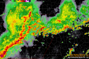 Daily Rainfall Record for Birmingham Will Be Shattered:  Additional Heavy Rain/Storms Moving into the Metro Now