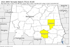 Only Two Counties Remain in Tornado Watch Until 10 pm; Severe T-Storm Watch Continues Until Midnight