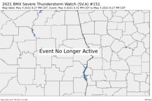Severe Thunderstorm Watch Has Been Canceled; Severe Threat Has Ended