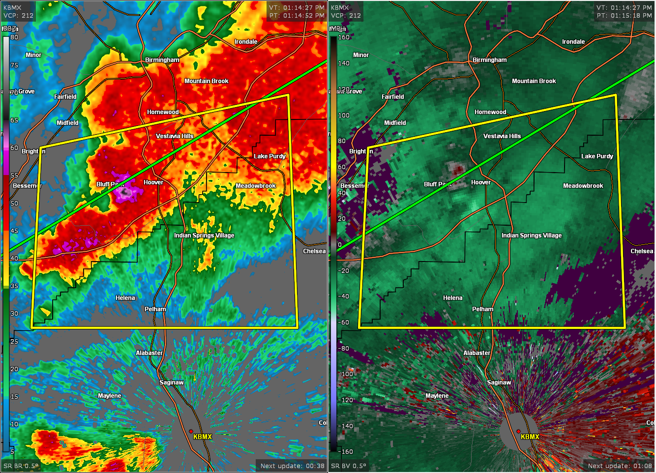 Severe T-Storm Warning for Parts of Jefferson, Shelby Co. Until 1:45 pm : The Alabama Weather Blog - Vimarsana News