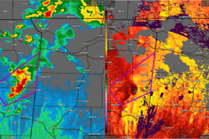 Tornado-Warned Storm Continues to Move Toward the Western Portions of North Alabama