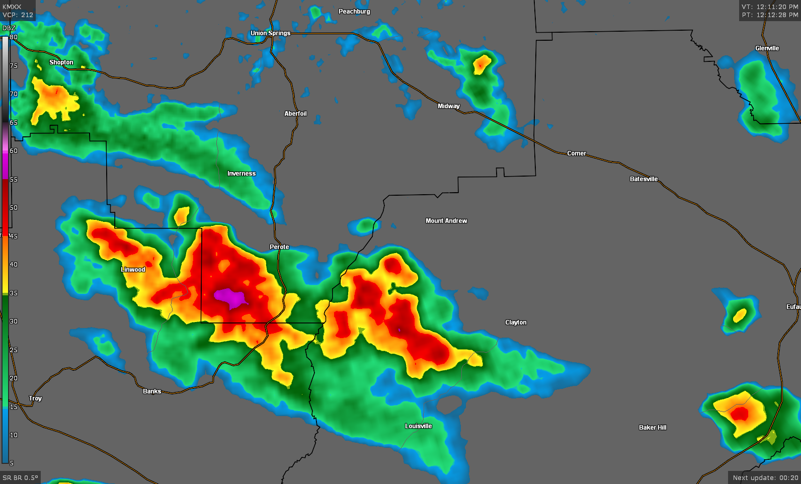 Strong Storms Affecting Portions of Bullock & Barbour Counties : The Alabama Weather Blog - Vimarsana News