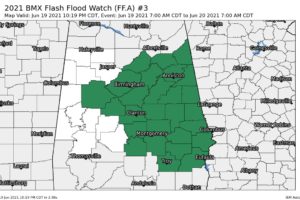 Flash Flood Watch Expanded, Extended through the Overnight Hours