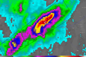 Radar Indicates 6-7 Inches of Rain Has Fallen in the Tuscaloosa/Northport Area