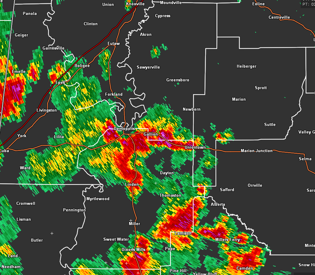 Strong Storms Affecting Parts of Marengo & Hale Counties The Alabama