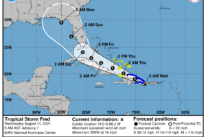 Routine August Weather Continues; Watching Fred