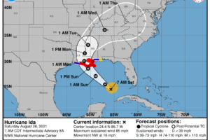 Hurricane Ida 7 a.m. Advisory:  Preparations Along the Gulf Coast Should be Rushed to Completion