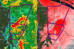 Confirmed Tornado Moving Through Portions of Clarke Co. & About to Enter Wilcox Co.