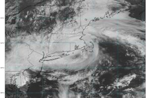 Center of Tropical Storm Henri Approaching Block Island at 10 a.m.