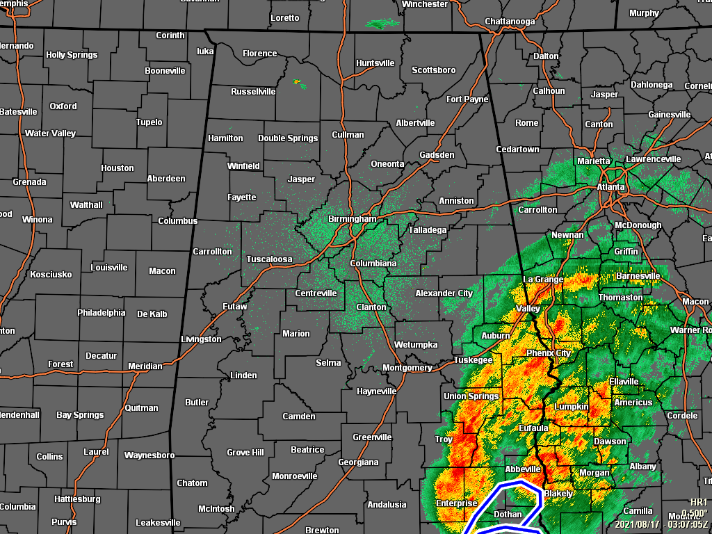 A Brief Central Alabama Weather Update at 1015 pm The Alabama