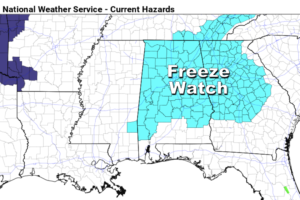Colder Tonight; Freeze Watch For Sunday Morning
