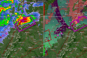 Large, Destructive, Long Track Tornado Continues Tonight in Northwest Tennessee
