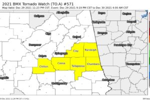 A Few Counties Removed from the Tornado Watch