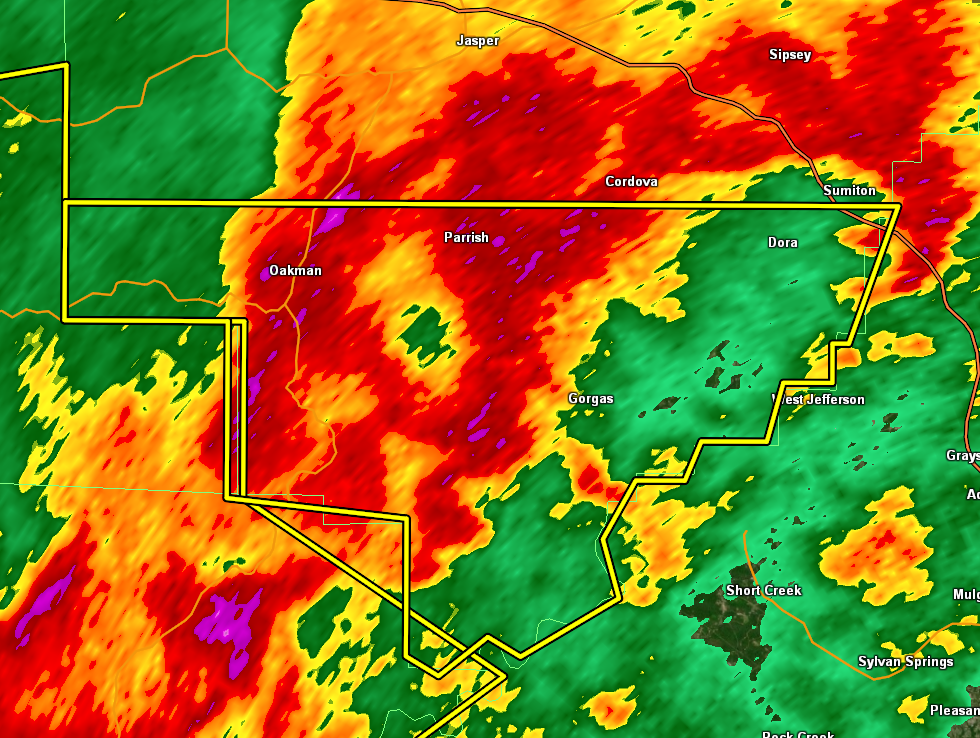 CANCELED — Severe T-Storm Warning for Walker Co. Until 10 AM | Alabama ...