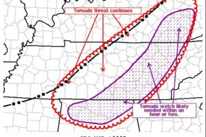 Tornado Watch May Be Issued Within the Next couple of Hours for Portions of North Alabama