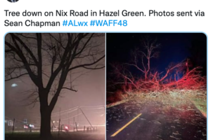Possible Tornado Damage in Northern Madison County