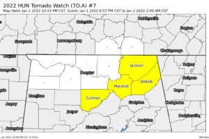 A Few North Alabama Counties Removed from the Tornado Watch; Wind Advisory Updated