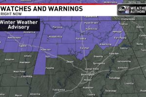 Winter Weather Advisory For Parts Of North Alabama Tomorrow