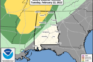 Severe Storms Possible Over Northwest Alabama This Evening/Tonight