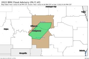 Flood Advisory for Parts of Elmore, Montgomery Co. Until 9:30 pm