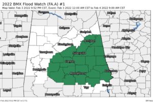 Flood Watch Expanded Eastward to Include a Couple More Counties & Extended in Time