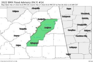 EXPIRED — Areal Flood Advisory for Parts of Calhoun, Talladega Co. Until 2:15 am