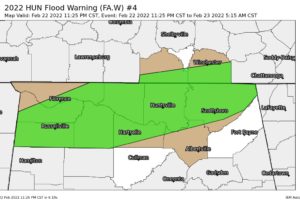 Areal Flood Warning — Parts of Colbert, Franklin, Jackson, Lauderdale, Lawrence, Limestone, Madison, Marshall, Morgan Co. Until 5:15 am