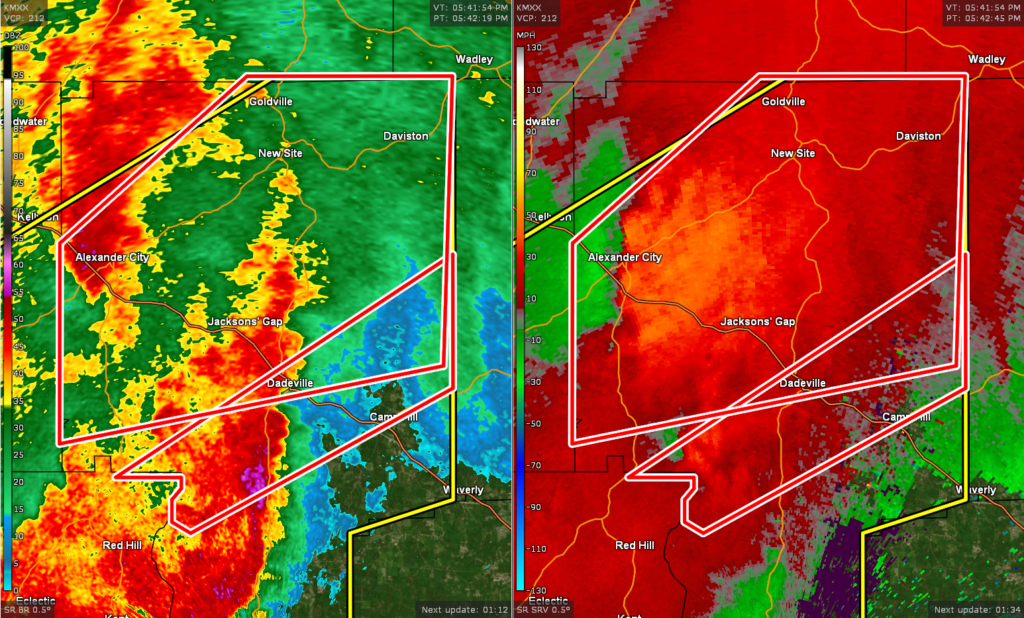 CANCELED — Tornado Warning for Parts of Tallapoosa Co. Until 615 pm