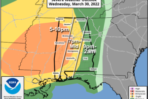 Dry Through Tomorrow; Severe Storms Possible Wednesday Night