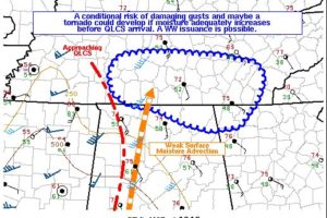 Latest Mesoscale Discussion — Watch Possible for Northeastern Parts of Area