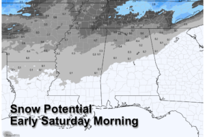 Warmer Through Tomorrow; Cold Air/Snow Arrives Early Saturday