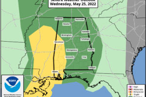 Occasional Rain/Storms To Continue Through Tomorrow Night