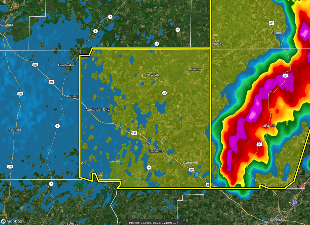 EXPIRED Severe TStorm Warning Parts of Tallapoosa Co. Until 845 pm