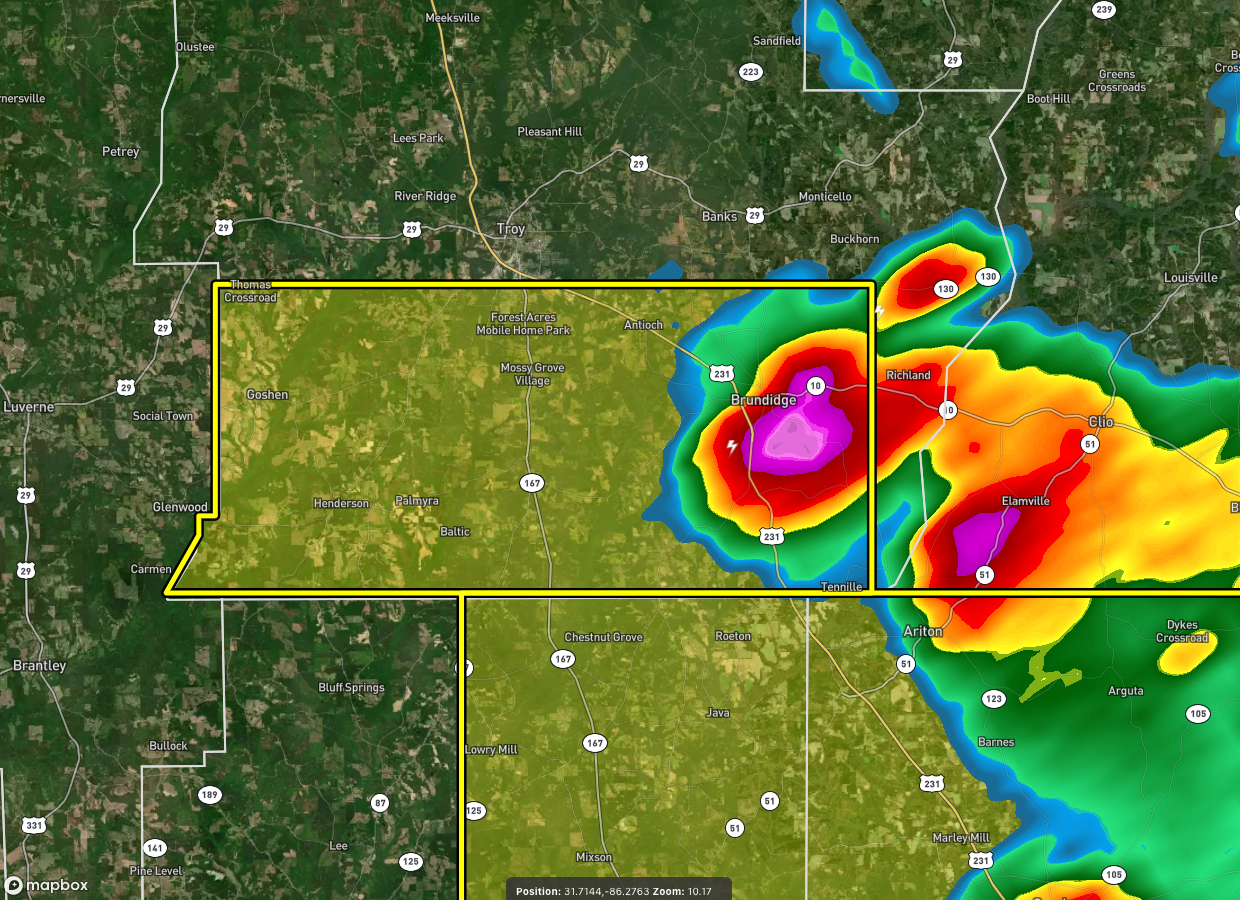 EXPIRED Severe TStorm Warning Parts of Pike Co. Until 845 pm The