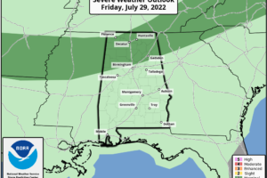 Showers/Storms More Numerous Tomorrow; Heat Levels Down