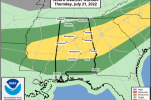 A Few Strong/Severe Storms Possible Tomorrow Afternoon