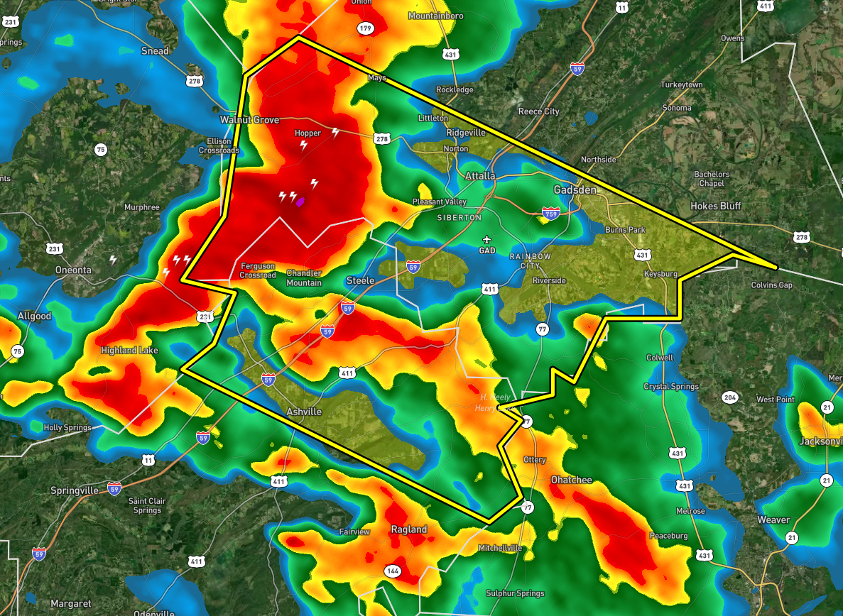 EXPIRED — Severe TStorm Warning Parts of Etowah, St. Clair Co. Until