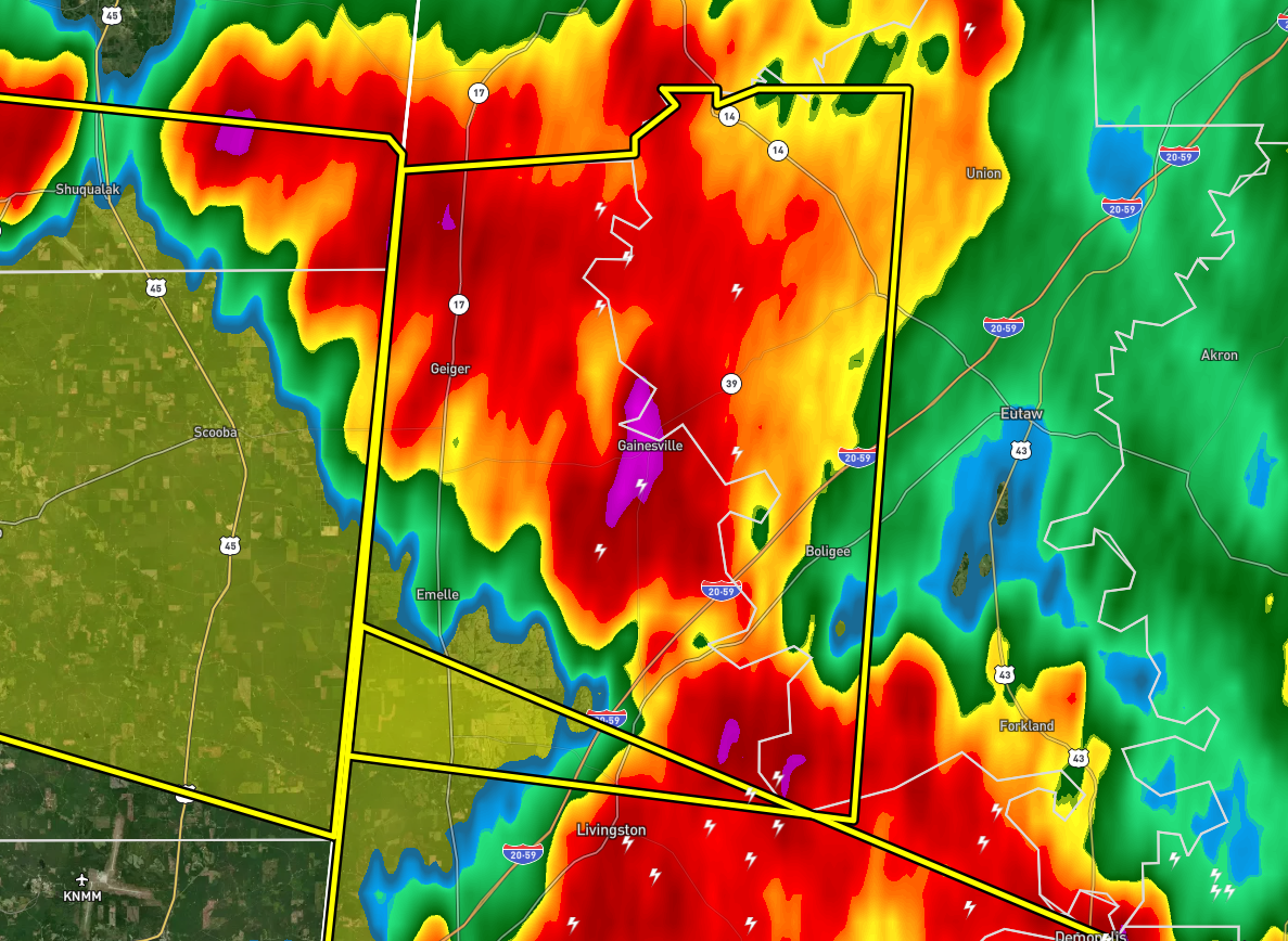 EXPIRED Severe TStorm Warning — Parts of Greene, Sumter Co. Until 9 pm The Alabama Weather Blog