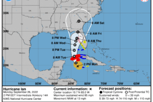 Dry Through Thursday; Watching Ian Closely