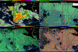 Tornado on the Ground Approaching Foley in Baldwin County