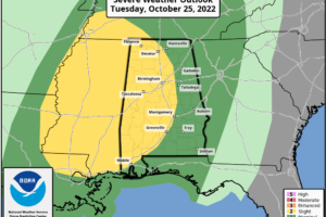 Strong/Severe Storms Possible Tomorrow Afternoon/Evening