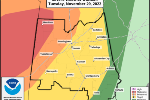 Midday Nowcast: SPC Expands “Moderate Risk” into Alabama
