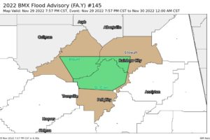 Areal Flood Advisory — Parts of Blount, Etowah, St. Clair Co. Until 12 am