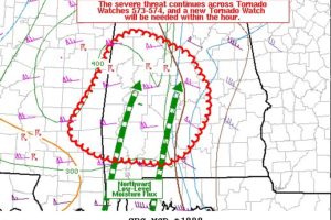 New Tornado Watch Coming Shortly