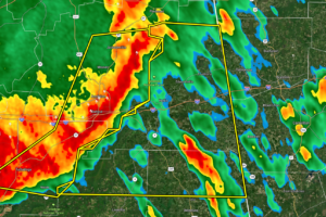 Severe T-Storm Warning — Parts of Clay, Cleburne, Randolph Co. Until 2:45 am