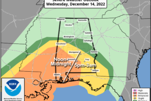 Wet/Stormy Day Tomorrow; Very Cold By Christmas