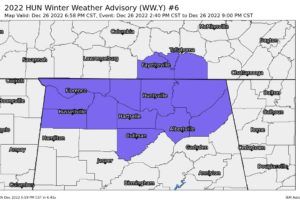 Winter Weather Advisory Extended Until 9 pm for much of the TN Valley Region; A Few Counties Allowed to Expire