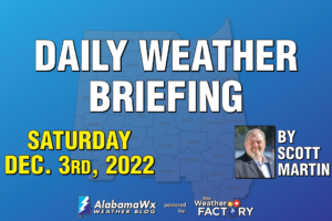Saturday Weather Briefing — Showers Today with Some Sunshine Tomorrow