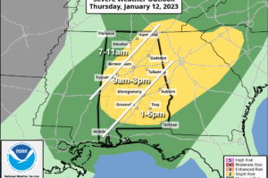 Windy, Stormy Day Tomorrow; Much Colder Friday