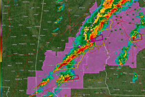 Alabama Update at 2 p.m.:  New Tornado Warning to the Georgia Line